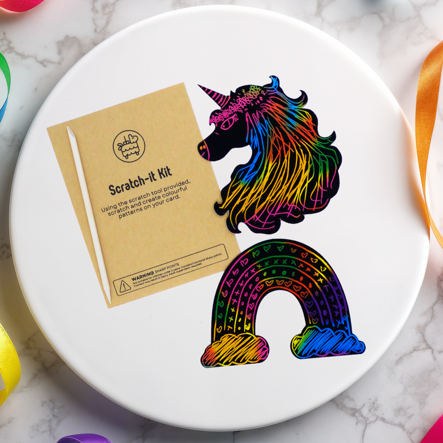 Unicorn Theme Scratch it Kit