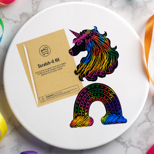Unicorn Theme Scratch it Kit