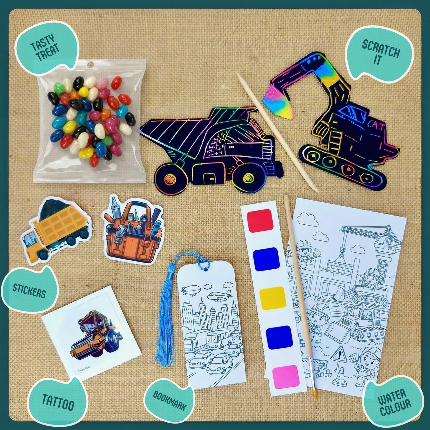 Construction Party Bags